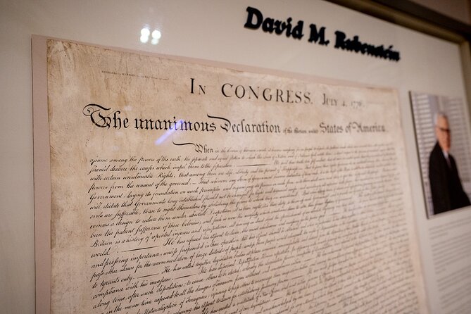 America’s 250th VIP Tour: Archives, Portraits & History 6 ppl Max - Key things you should know before you go