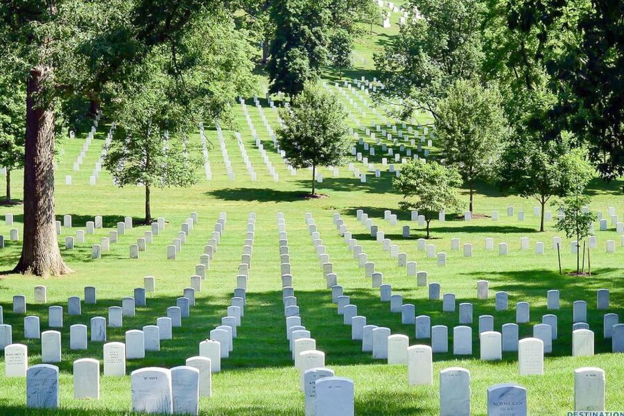 Arlington Cemetery & Changing of the Guard Semi-private 12pp - Space Shuttle memorials and the USS Maine mast: remembering after the battles