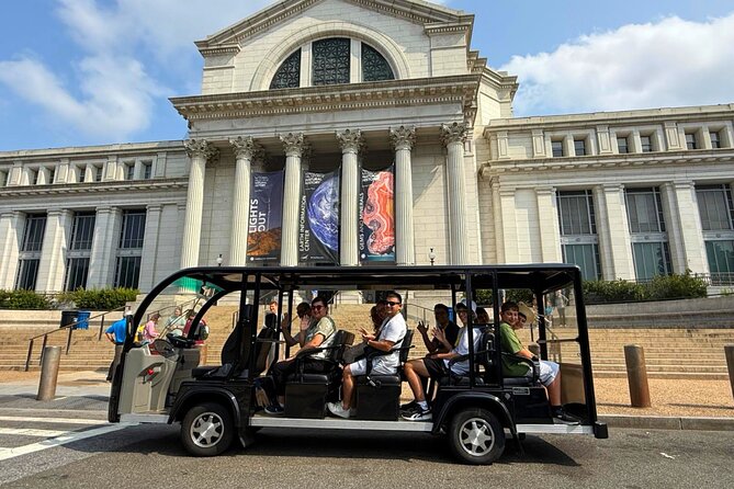 DC Monuments Day or Night American History Electric Cart Tour - Starting at 333 G St NW and Getting Your Bearings Fast