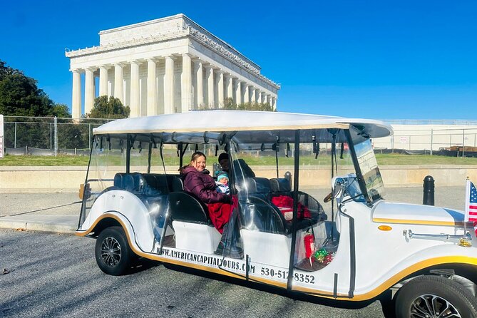 DC Monuments & History Guided E-Cart Tour-Blankets - MLK, Lincoln, and war memorials: where the design tells the story