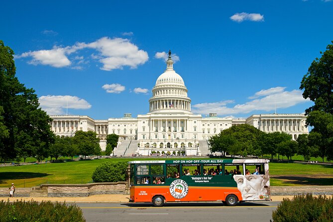 Hop-On Hop-Off 21 Stop Trolley Tour + Arlington Cemetery Tour - Boarding at the Washington DC Welcome Center: your starting point