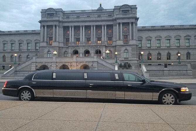 Stretch Limo Private Day & Night Custom Tours of Washington DC - The National Mall loop: Lincoln, Washington Monument, and photo-friendly timing