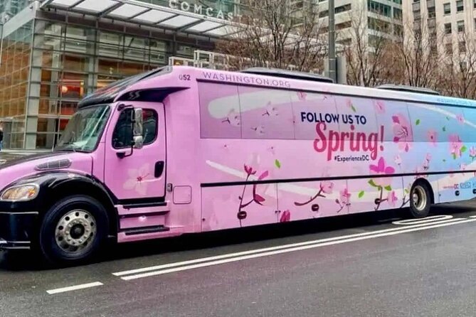 The DC Cherry Blossom Bus Tour with Tidal Basin Guided Walk - World War II, Korean War, and Vietnam Veterans Memorials: one stop, three moods