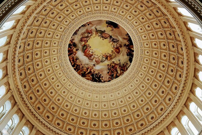 U.S. Capitol and Library of Congress Tour with Rotunda & Crypts - Library of Congress Jefferson Building: Gutenberg Bible and the Main Reading Room in one tight window