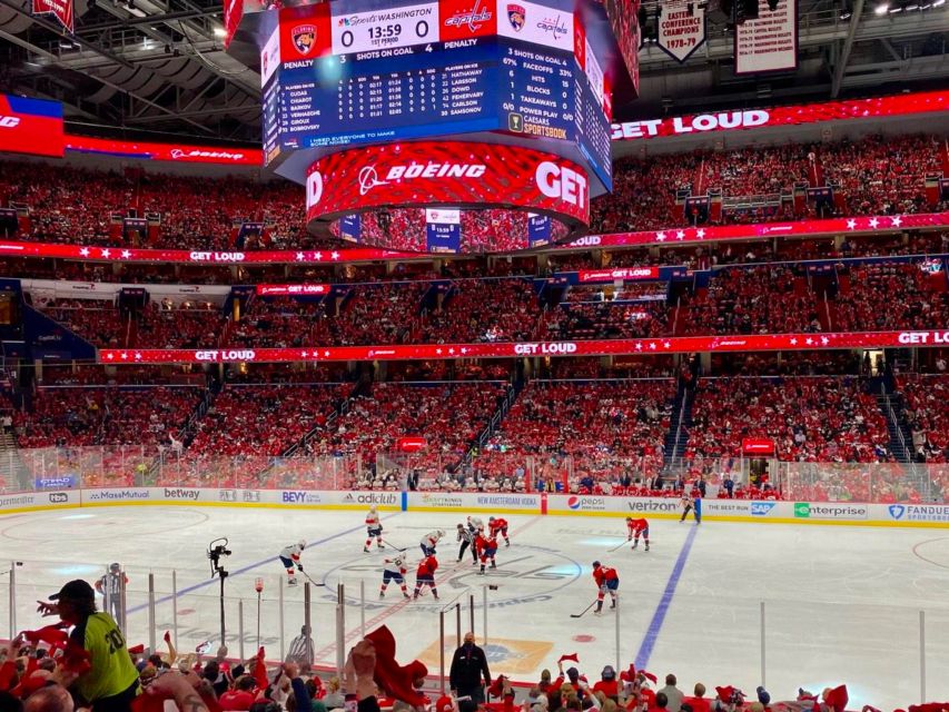 Washington, D.C.: Washington Capitals Ice Hockey Game Ticket - Game-Time Atmosphere: Fast Plays, Big Crowd Energy, and Home-Team Momentum