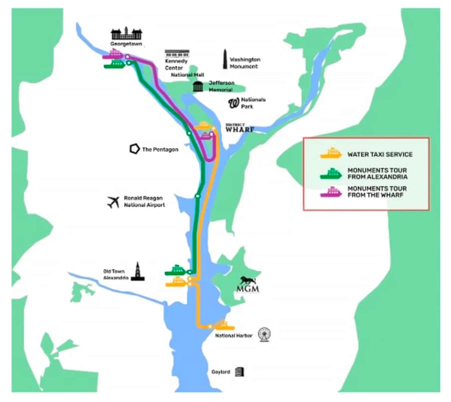 Washington DC: 1 or 2-Day Unlimited Water Taxi Pass - Photo-Friendly Views: How to Get Better Shots From the River