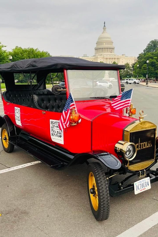 Washington, DC: Day & Night Electric Cart & Vintage Car Tour - Meeting at Hotel Washington and rolling into the National Mall area