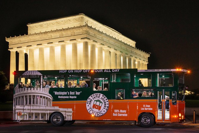 Washington DC Monuments by Moonlight Tour by Trolley - Open-air trolley comfort: windows, heat, and how to dress