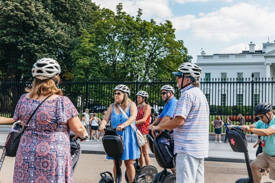 Washington DC: See the City Segway Tour - Comfort reality check: helmet fit, riding in single file, and earfit issues