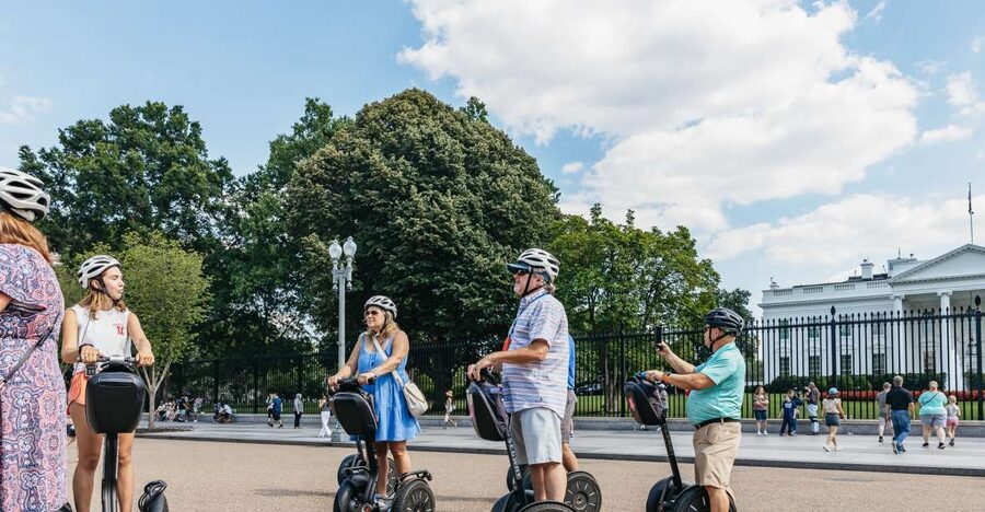 Washington DC: See the City Segway Tour - National Mall highlights route: from Lafayette Square to Lincoln Memorial